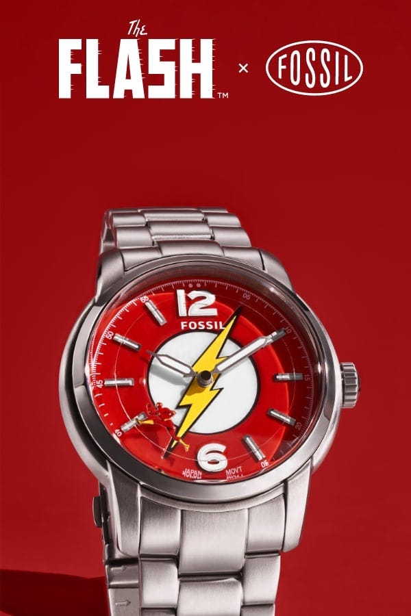 The Flash Red Stainless Steel Watch